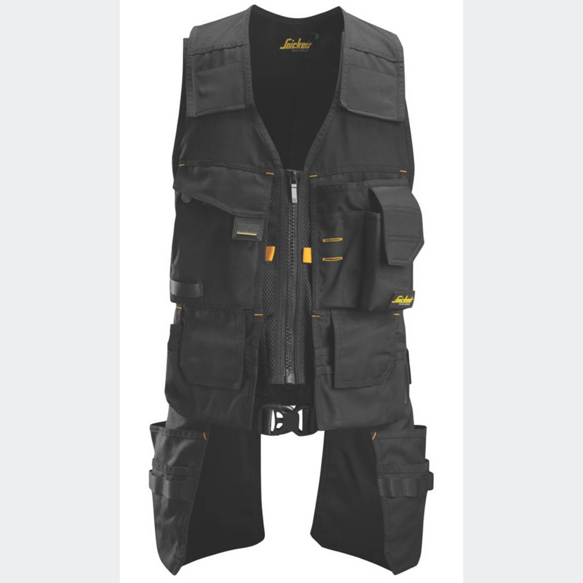 Snickers Tool Vest 15 Pockets AllRoundWork Black Belted X Large 46" Chest - Image 1