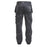 Work Trousers Mens Twisted Leg Black Grey Stretch Multi Pockets Cargo 42"W 31"L - Image 2