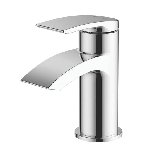 Basin Mono Mixer Tap Bathroom With Clicker Waste Chrome Contemporary Design - Image 1