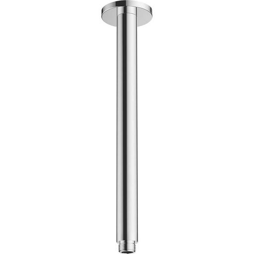 Shower Arm Head Extension Pipe Ceiling Mounted Bathroom Round Chrome 300 x 26mm - Image 1