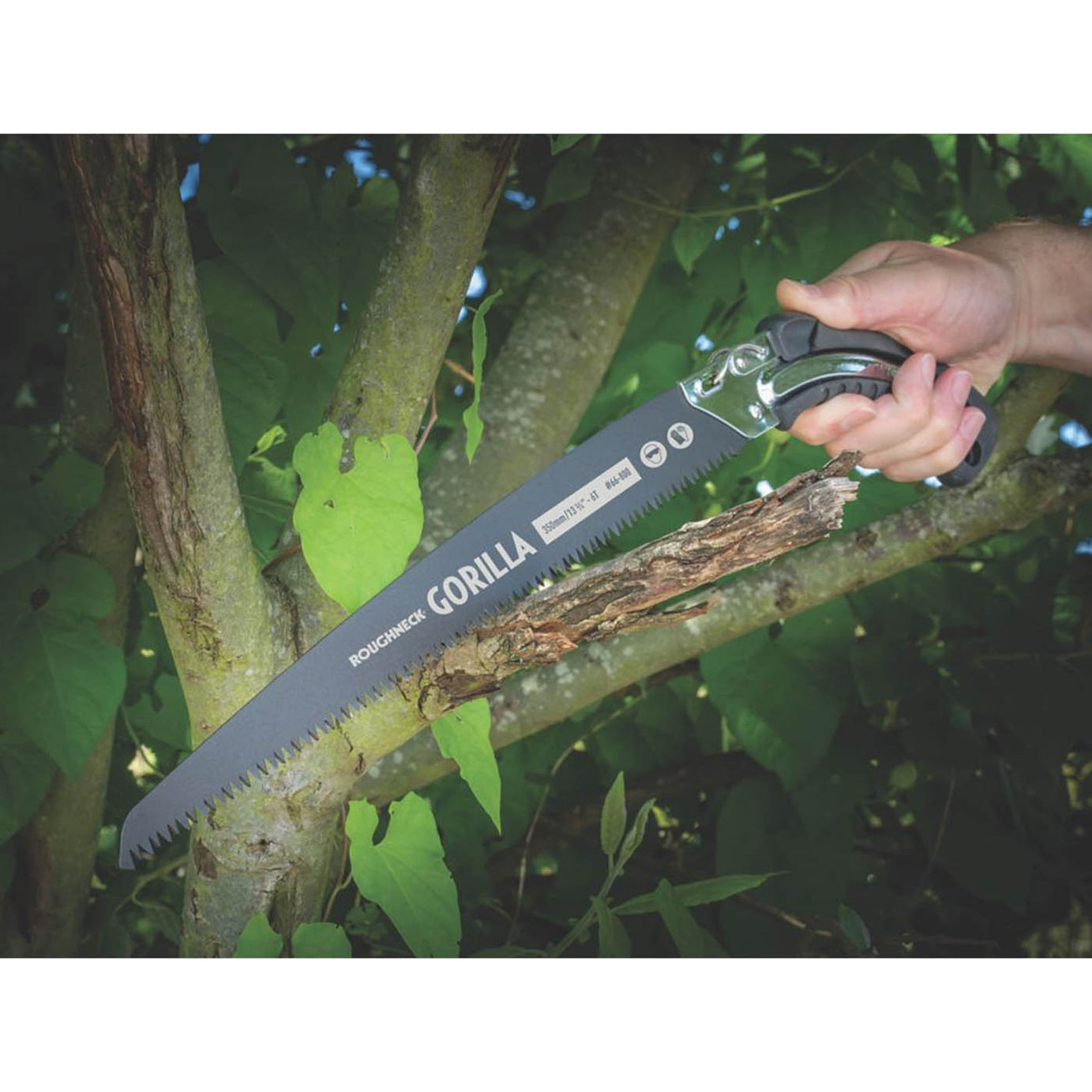 Roughneck Pruning Saw 6tpi Hardened Steel Blade Rubber Ergonomic Handle 350mm - Image 3