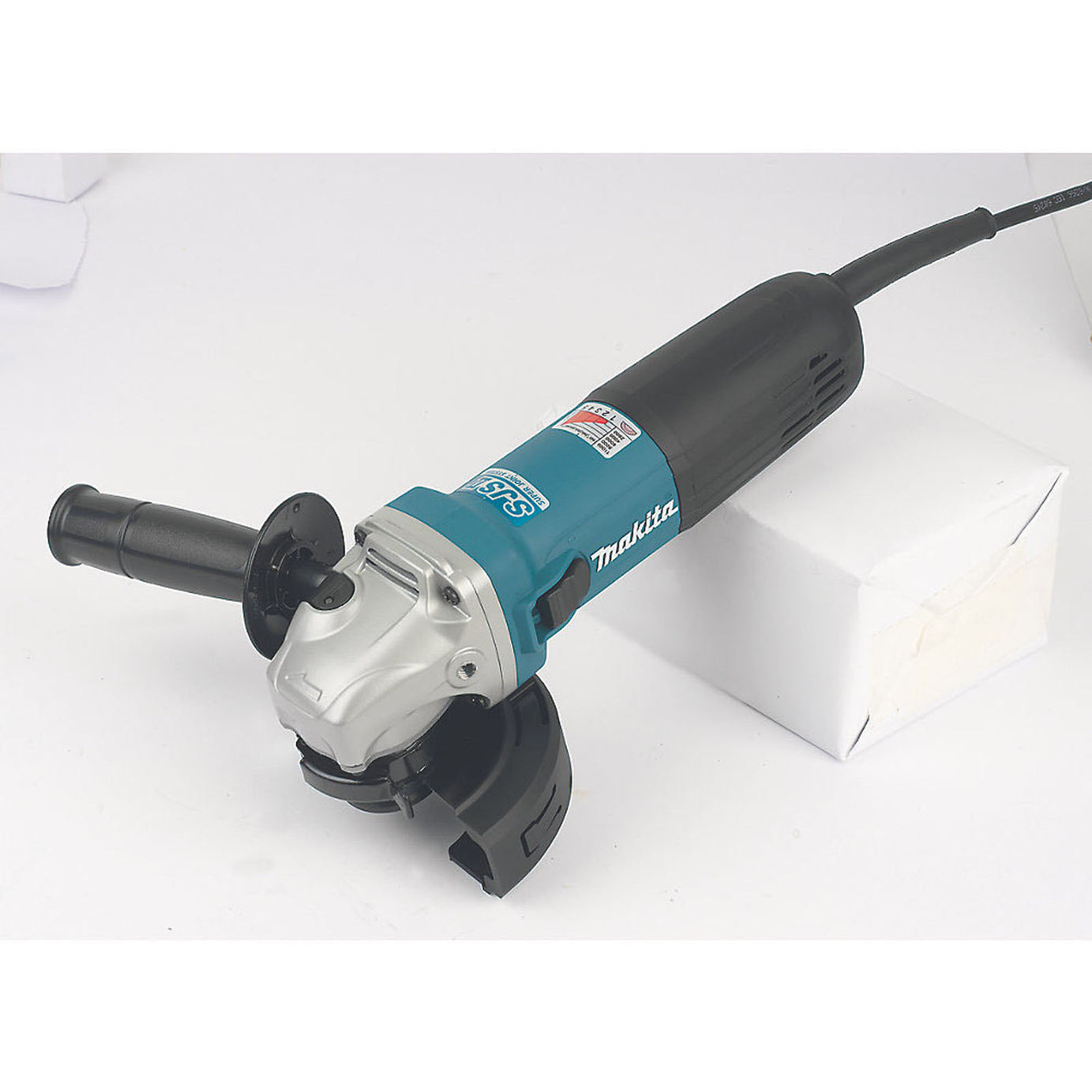 Makita Angle Grinder Electric Powerful Side Handle Variable Speed 4.5" 1400W - Image 2