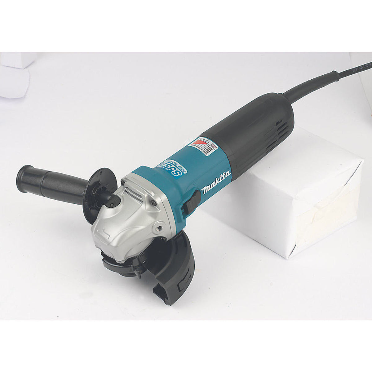 Makita Angle Grinder Electric Powerful Side Handle Variable Speed 4.5" 1400W - Image 2