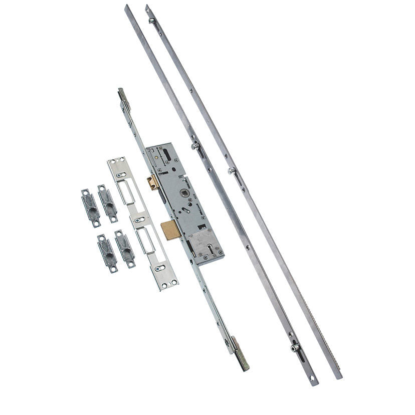 Door Lock Kit Multi Point Euro Profile Replacement Steel 53mm Case 35mm Backset - Image 2