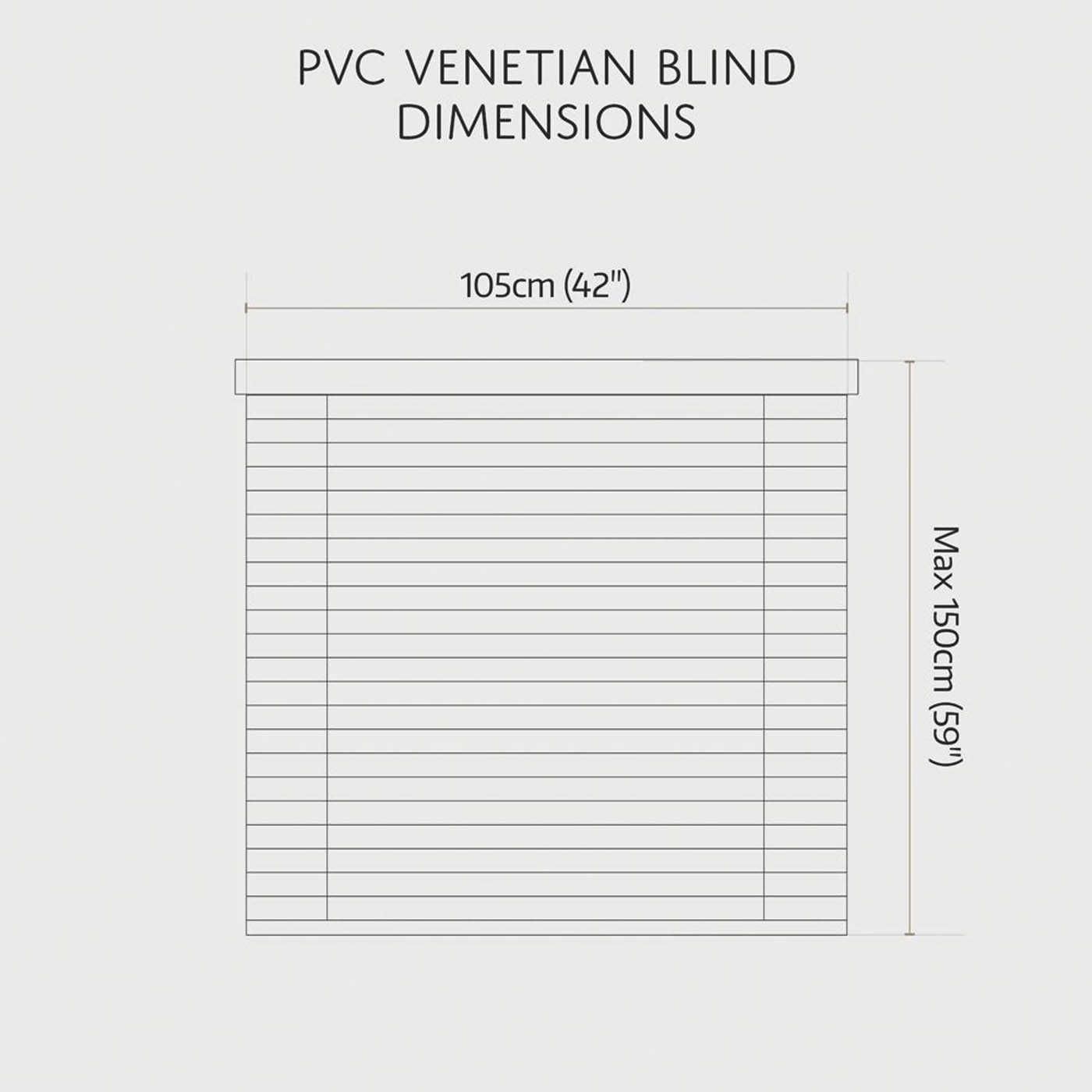Renaissance Venetian  Blind Black 105cm x 150cm Drop - Image 3