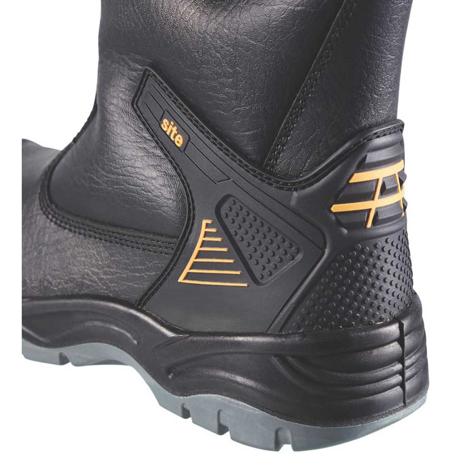 Site Safety Rigger Boots Mens Wide Fit Black Waterproof Shoes Steel Toe Size 11 - Image 3