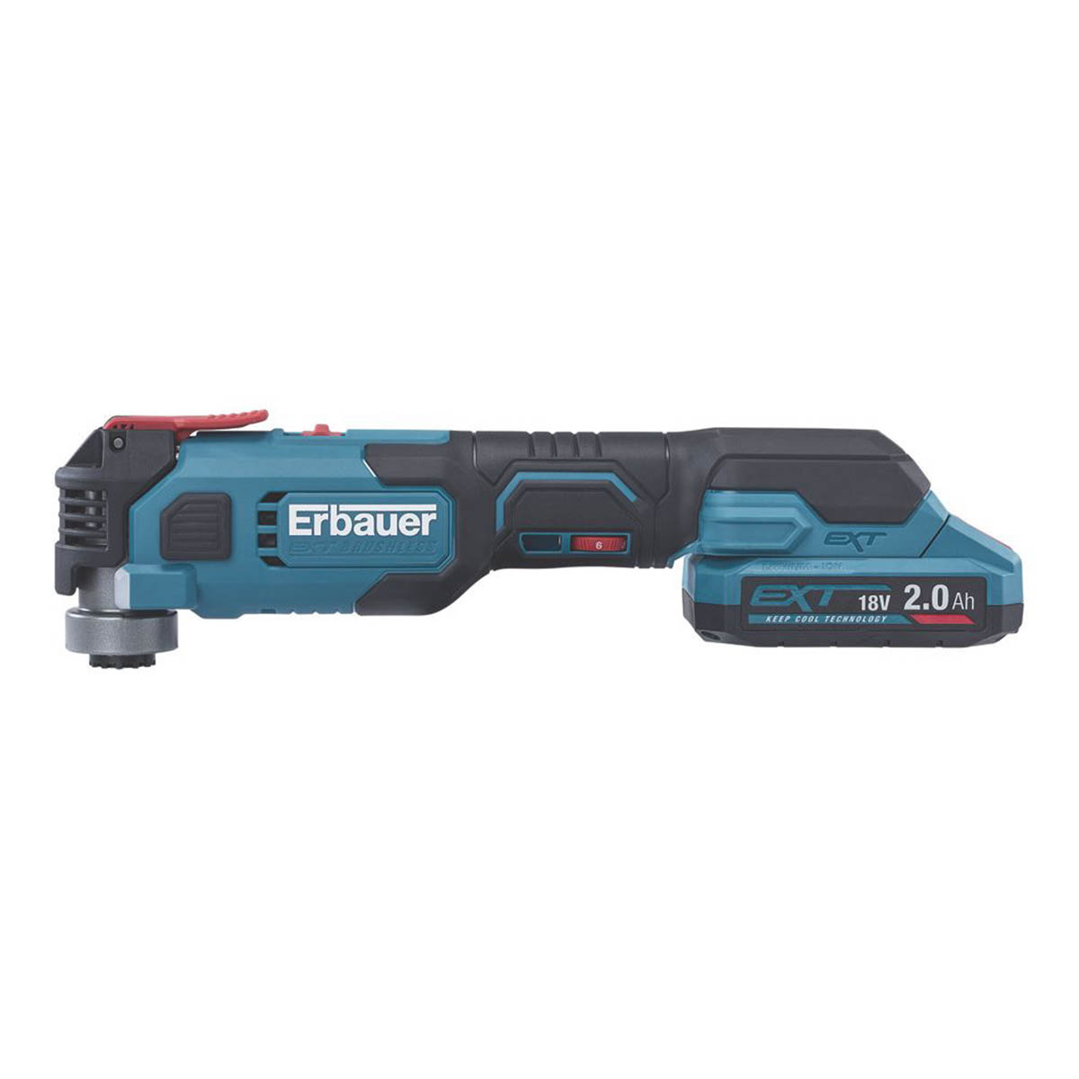 Erbauer Multi-Tool Cordless ERI1080MLT Brushless 18V 1 x 2.0Ah Li-Ion EXT - Image 2