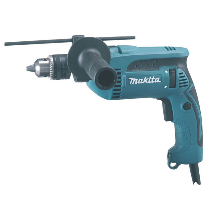 Makita Percussion Drill Electric HP1640/2 Variable Speed Soft Grip Powerful 680W - Image 1