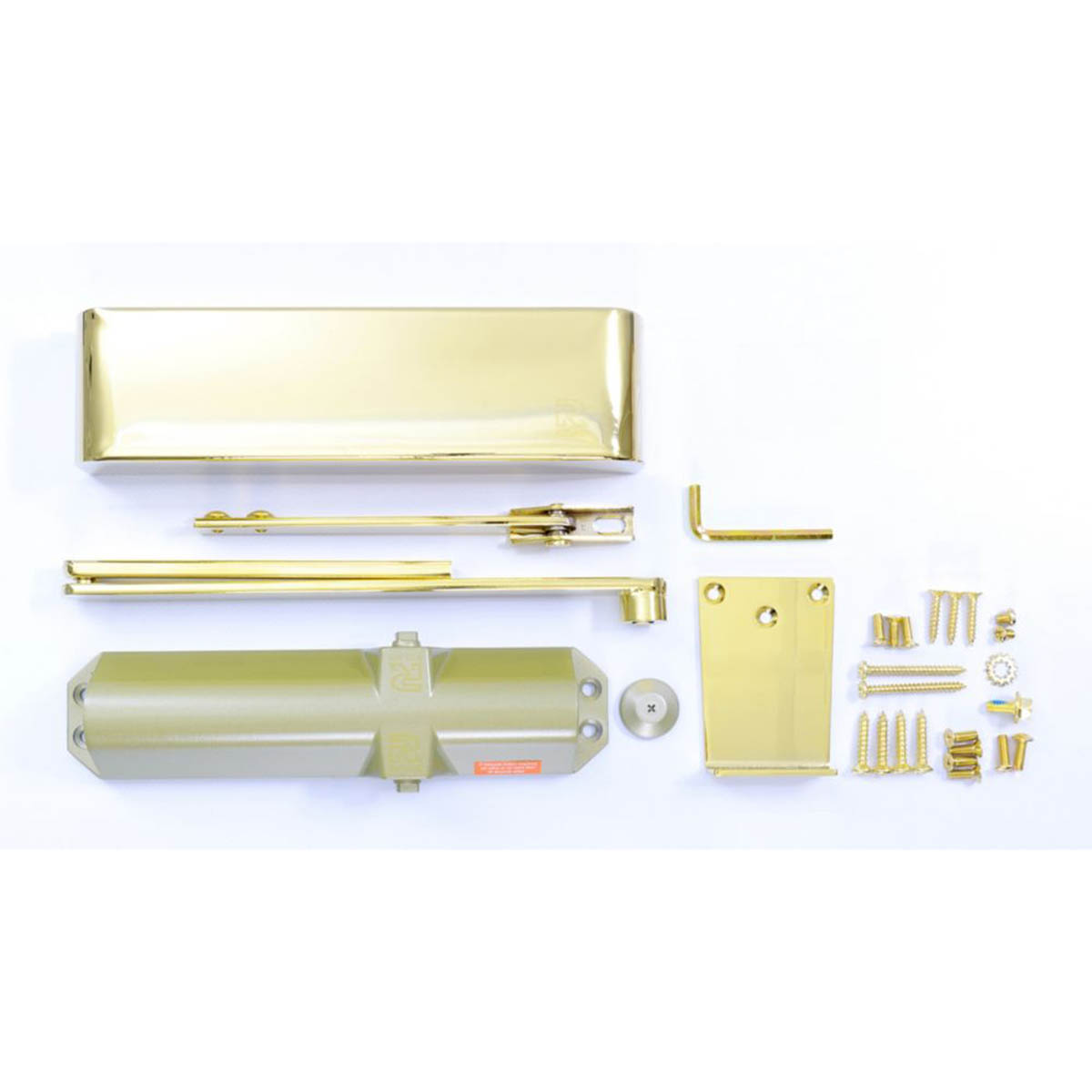 Rutland Overhead Door Closer Fire Rated Polished Brass Adjustable Universal - Image 2
