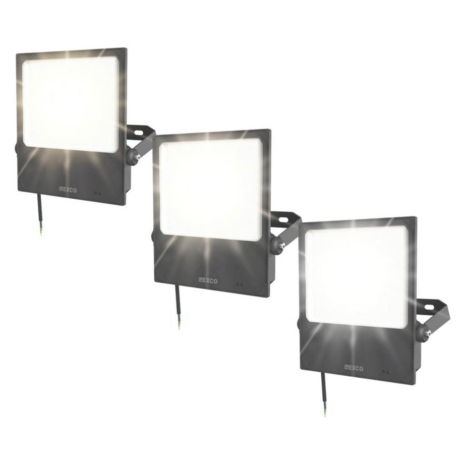 LED Floodlight With Photocell Black IP65 Outdoor Security Garden Light  300W - Image 5