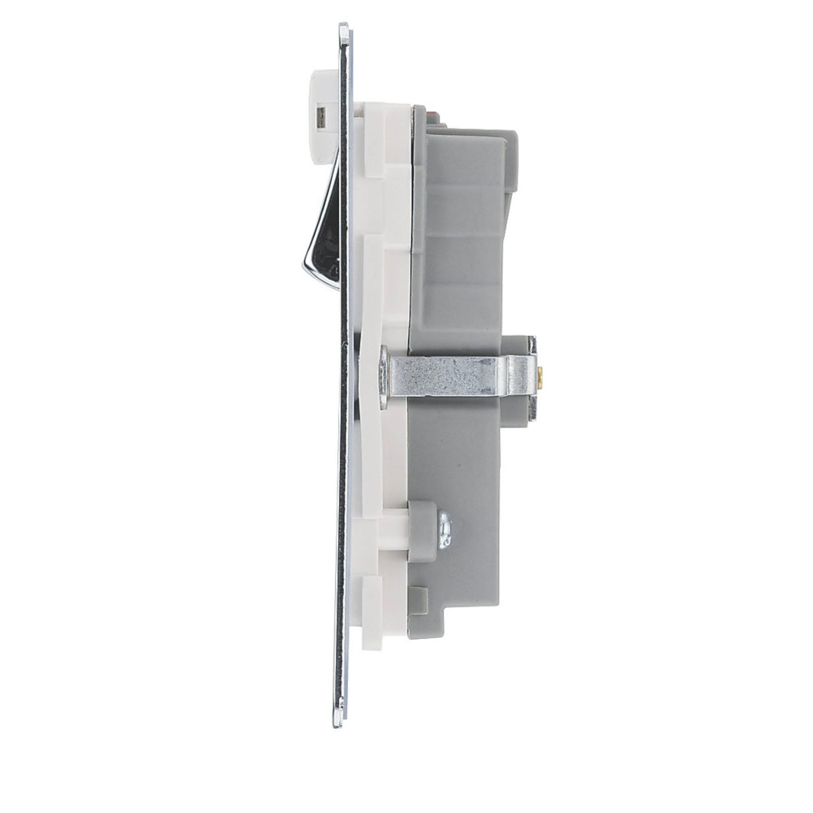 LAP Switched Socket USB Wi-Fi Extender 2 Gang Single Pole Type A USB Chrome 13 A - Image 3