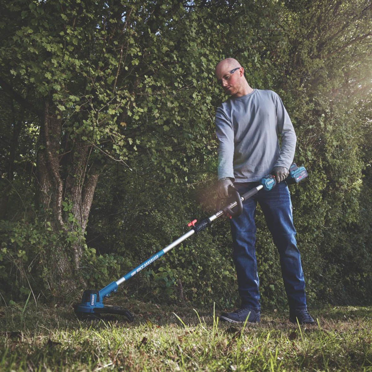 Erbauer Grass Trimmer Cordless ERI1022GGT Brushless 18V Li-Ion EXT - Body Only - Image 4
