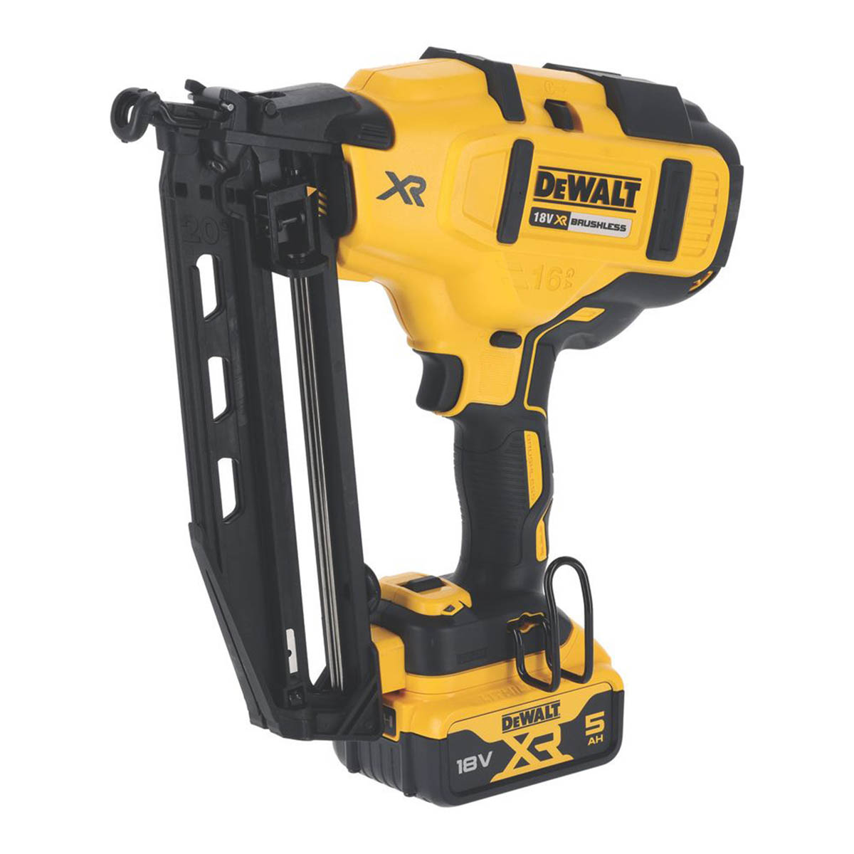 DeWalt Nailer Twin Pack Cordless 18V 2x5Ah Li-Ion DCK246P2T-GB Framing Finishing - Image 2