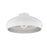 Ceiling Light White/Silver Retro Rounded Shade Home Office With Low Ceiling - Image 1