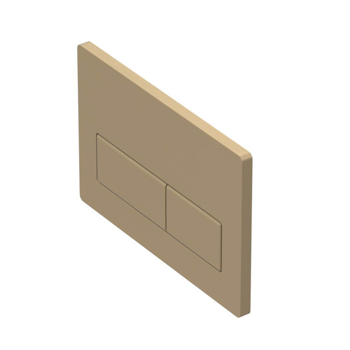 Toilet Dual Flushing Plate Brushed Brass Rectangular Concealed Cisterns Bathroom - Image 3