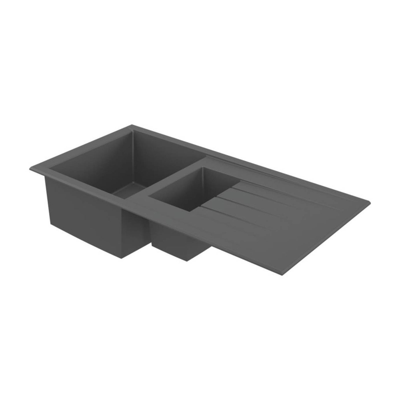 Swirl Erzen 1.5 Bowl  Grey Composite Sink 1000mm x 500mm - Image 1