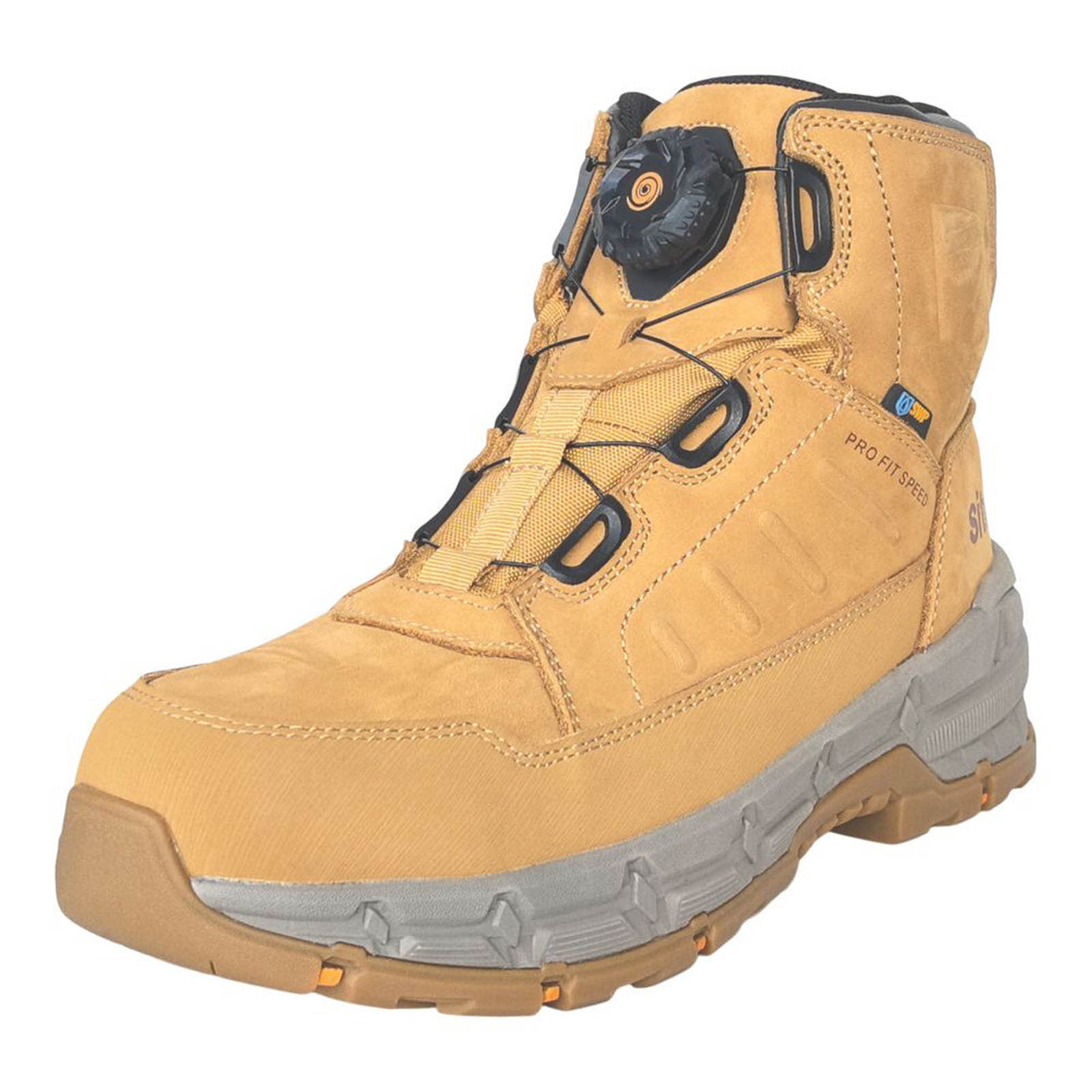 Site Safety Boots Mens Standard Fit Brown Waterproof Shoes Composite Toe Size 9 - Image 1