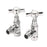 Towelrads Designer Radiator Valve Angled Chrome 1/2" Crosshead Twin Pack - Image 2