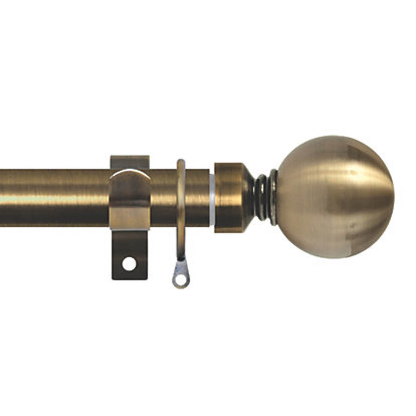 Renaissance Antique Brass Curtain Pole 28/25mm x 180-340cm - Image 1