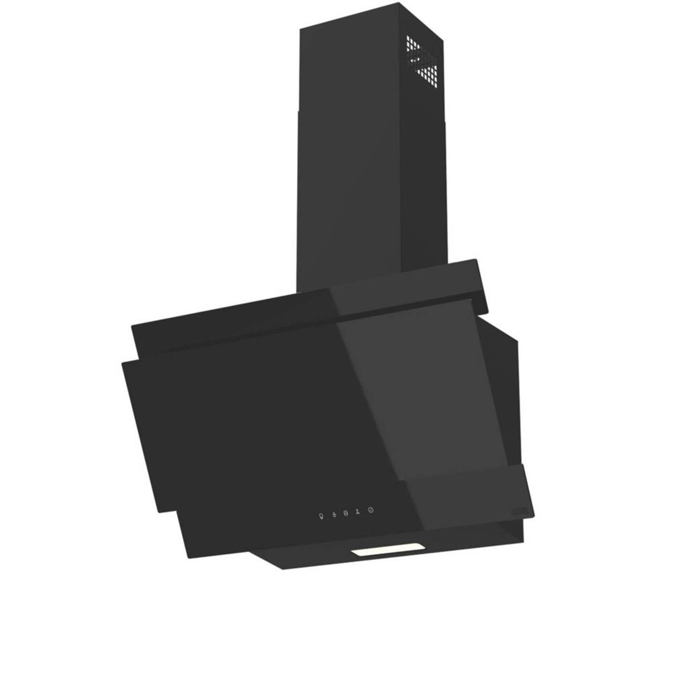 Cooke & Lewis Cooker Hood Angled Black Extracts Recirculates LED Touch 598mm - Image 5