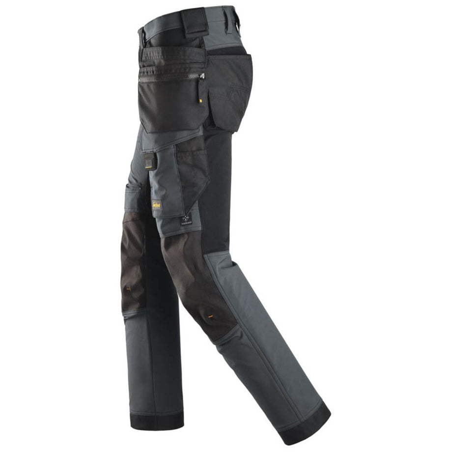 Snickers Work Trousers Mens Slim Fit Grey Stretch Multi Pockets Cargo 33W 30L - Image 4