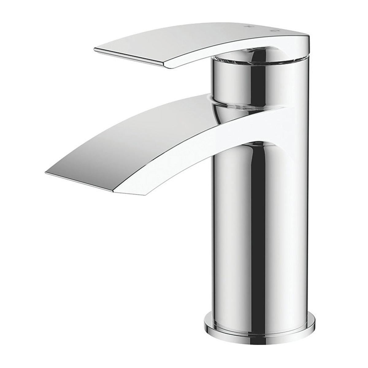Bathroom Basin Tap Mono Mixer Single Lever Chrome Clicker Waste Modern Faucet - Image 1