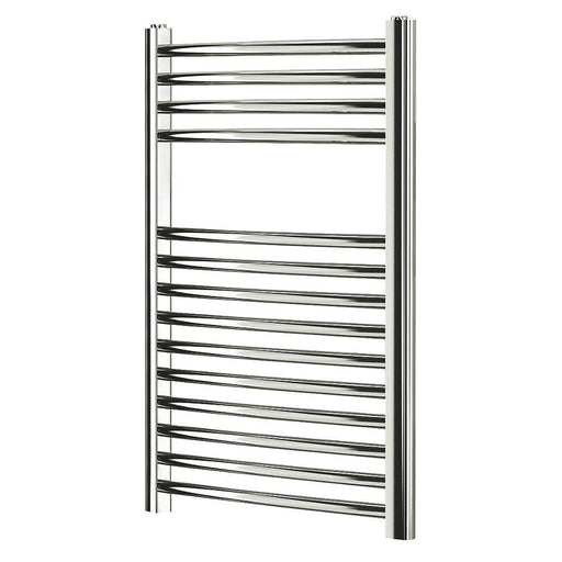 Blyss Towel Rail Radiator Curved Vertical Chrome Bathroom 700 x 400mm - Image 1