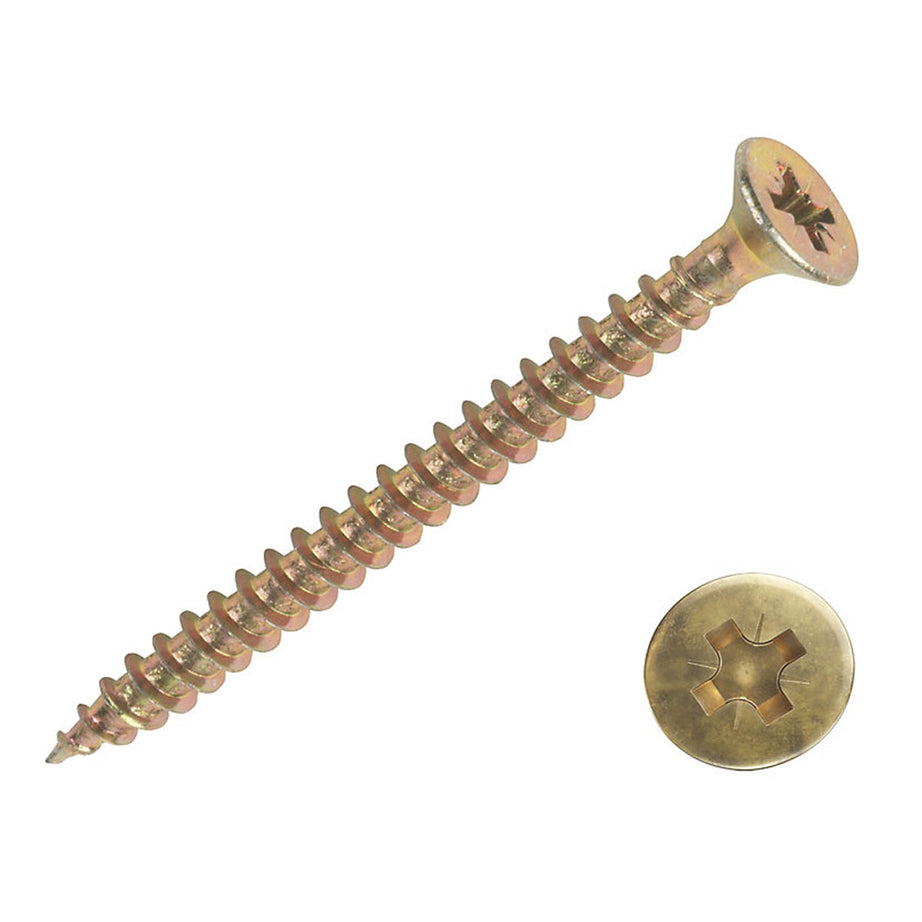 Goldscrew Multipurpose Screws PZ Double Countersunk Indoor 5x100mm Pack Of 1000 - Image 1