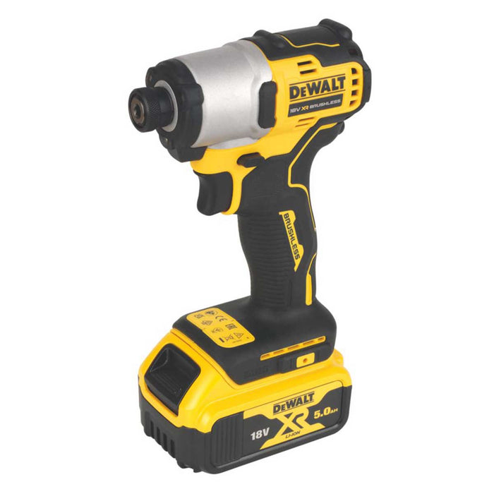 DeWalt Combi Drill Impact Driver Kit Cordless 18V 2x5.0Ah Li-Ion DCK2063P2T-SFGB - Image 3