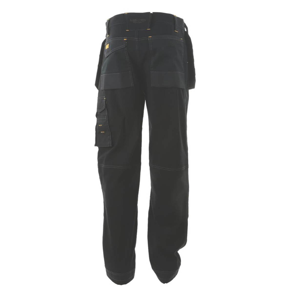 DeWalt Work Trousers Mens Regular Fit Black Stretch Multi Pockets 40W 31L - Image 2