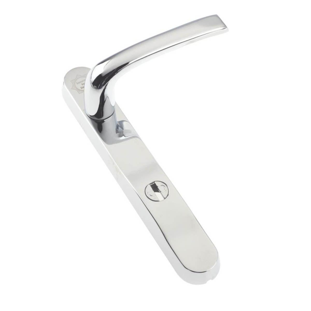 Mila Door Handle Pair Type A Enhanced Security Polished Chrome Contemporary - Image 3