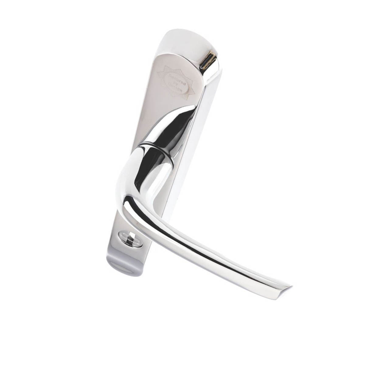 Mila Door Handle Pair Type A Enhanced Security Polished Chrome Contemporary - Image 4