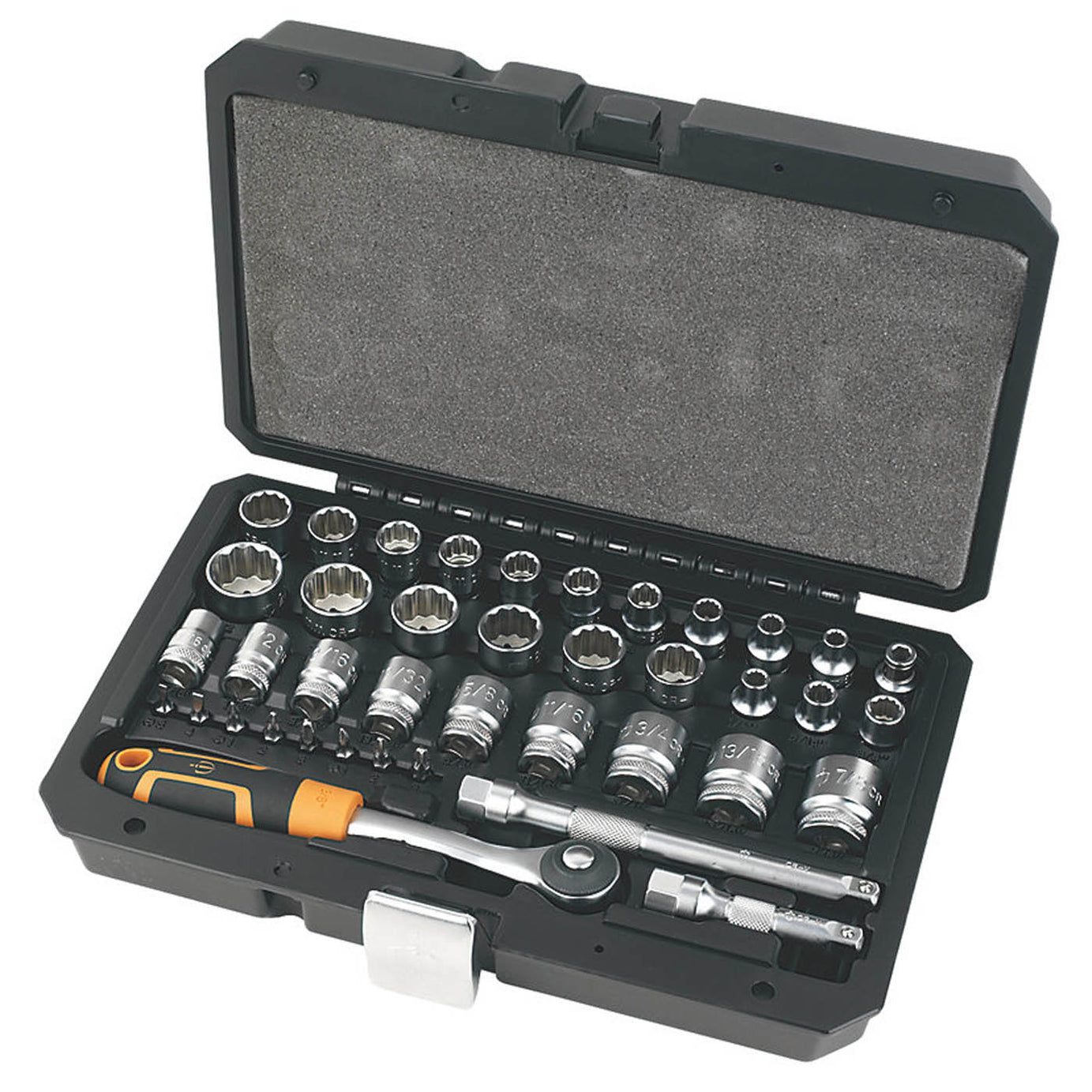 Magnusson 3/8" Standard Socket 72-Tooth Ratchet Compact Durable Set 40Pcs - Image 1