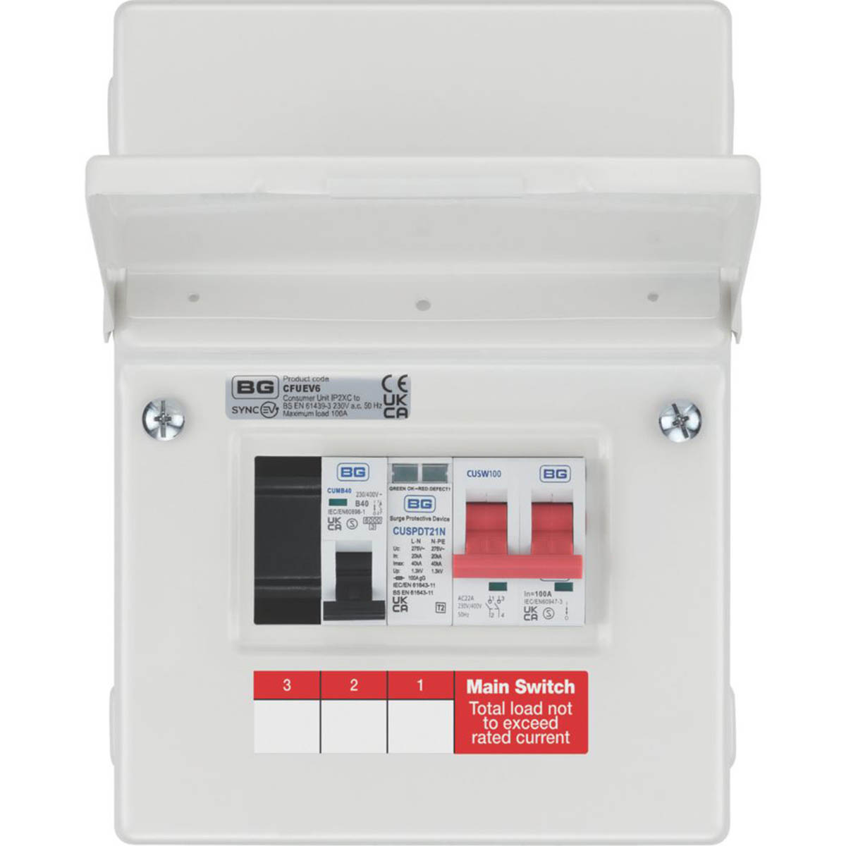 British General Consumer Unit SPD 5 Module 5 Way Part Populated High Integrity - Image 4