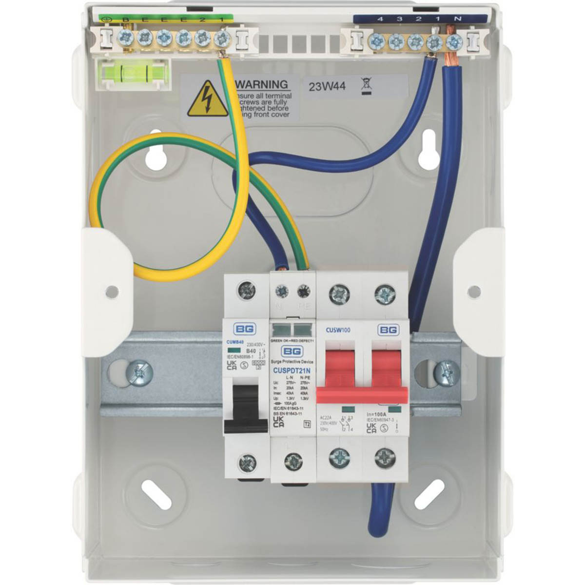 British General Consumer Unit SPD 5 Module 5 Way Part Populated High Integrity - Image 6