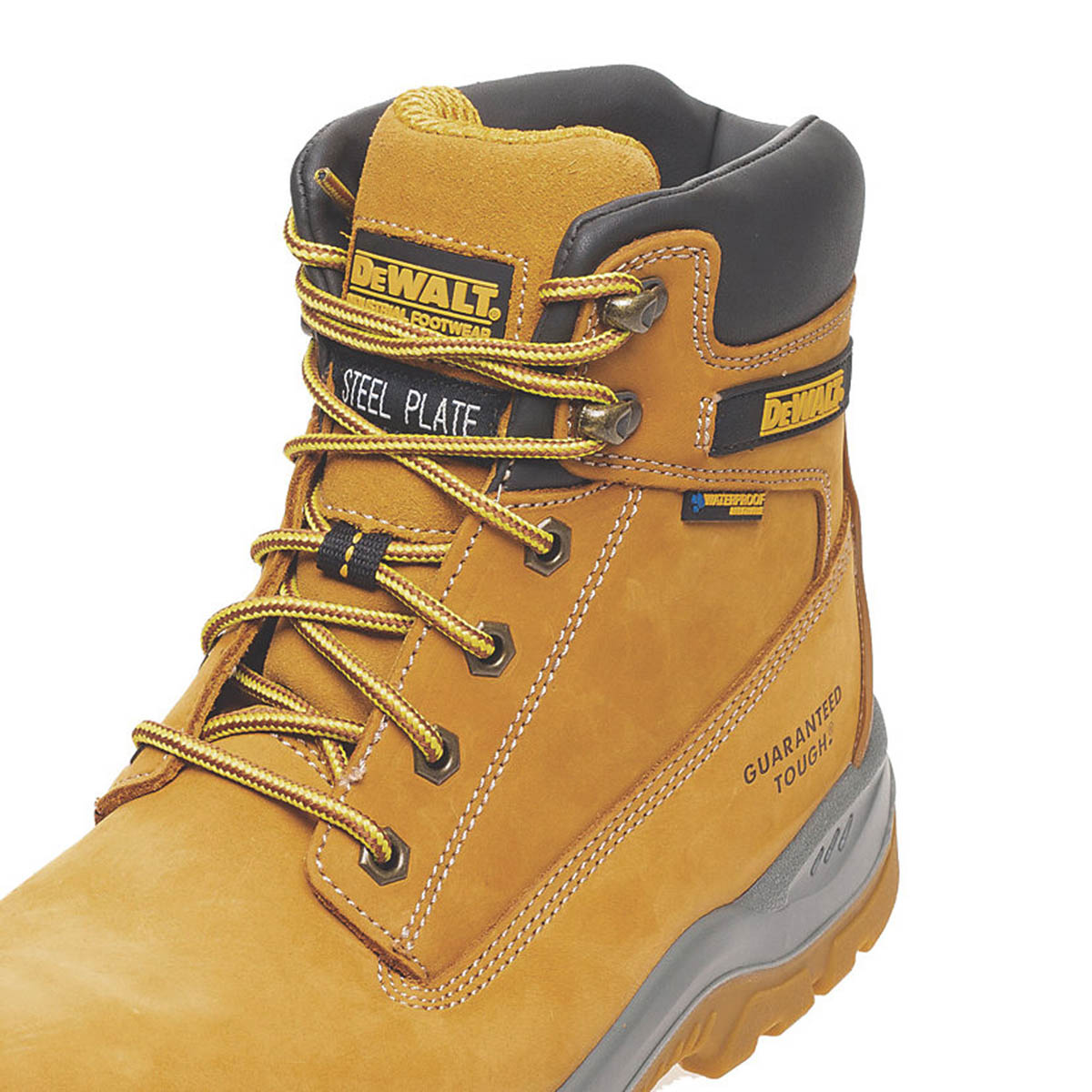 DeWalt Safety Boots Mens Wide Fit Honey Waterproof Work Shoes Steel Toe Size 10 - Image 6