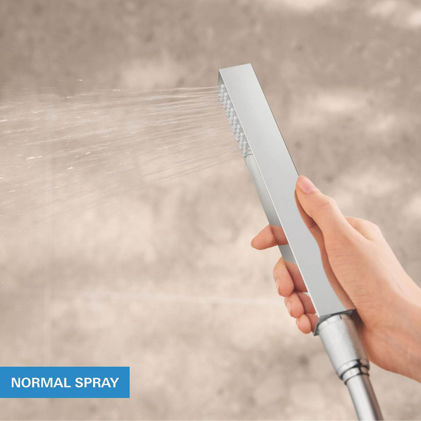 Grohe Thermostatic Shower System Concealed Chrome Single Spray Pattern Square - Image 6