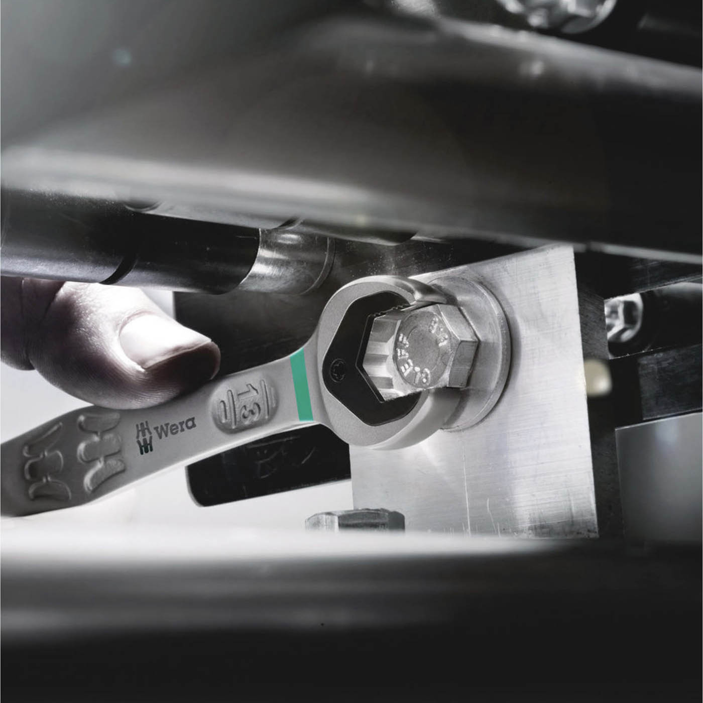 Wera Ratcheting Combination Wrench 6000 Joker Chrome Molybdenum Steel 9/16" - Image 2