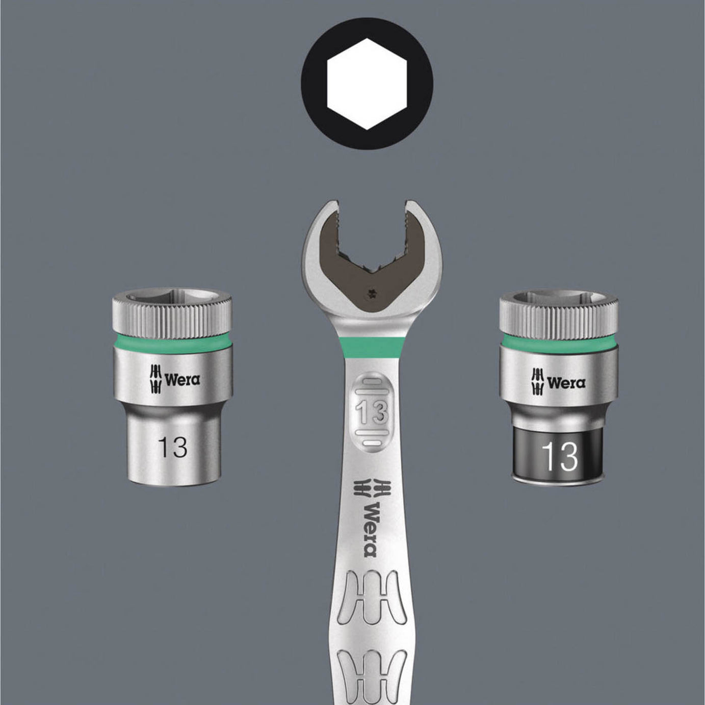 Wera Ratcheting Combination Wrench 6000 Joker Chrome Molybdenum Steel 9/16" - Image 8