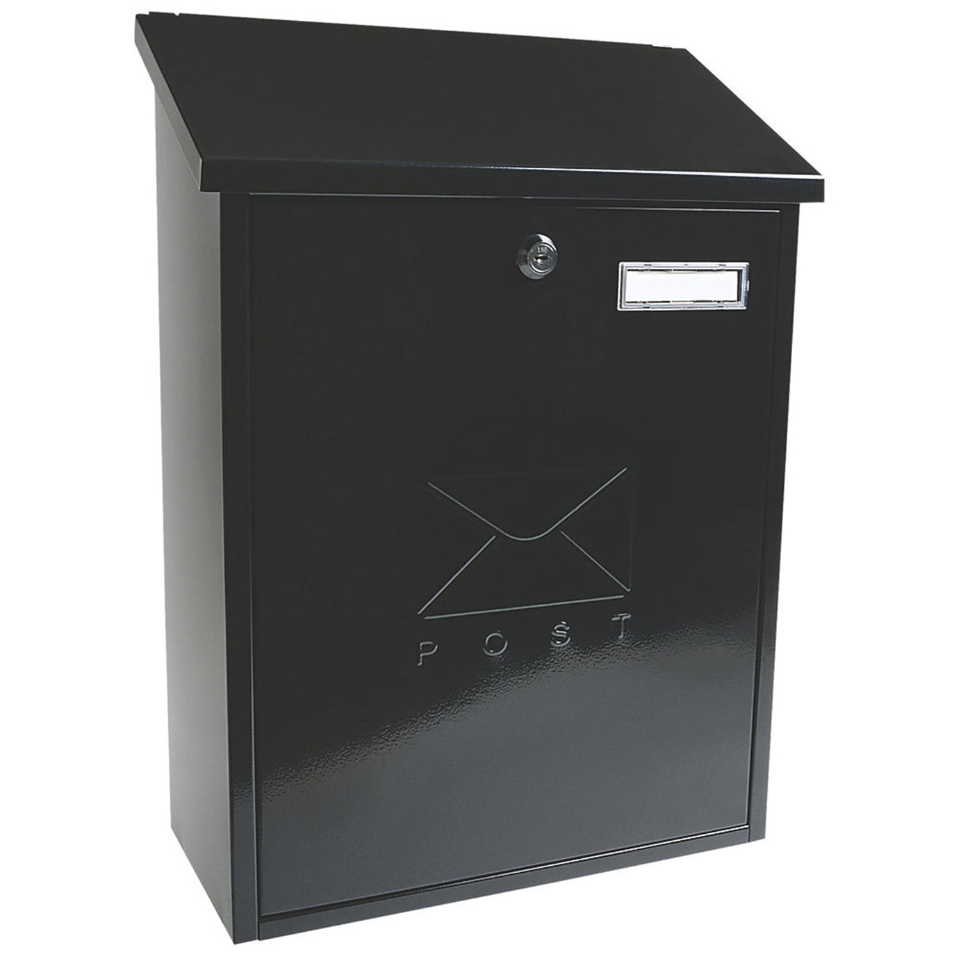 Burg-Wachter Post Box Grand Black Metallic 2 Keys Supplied 450x326x148 mm - Image 1