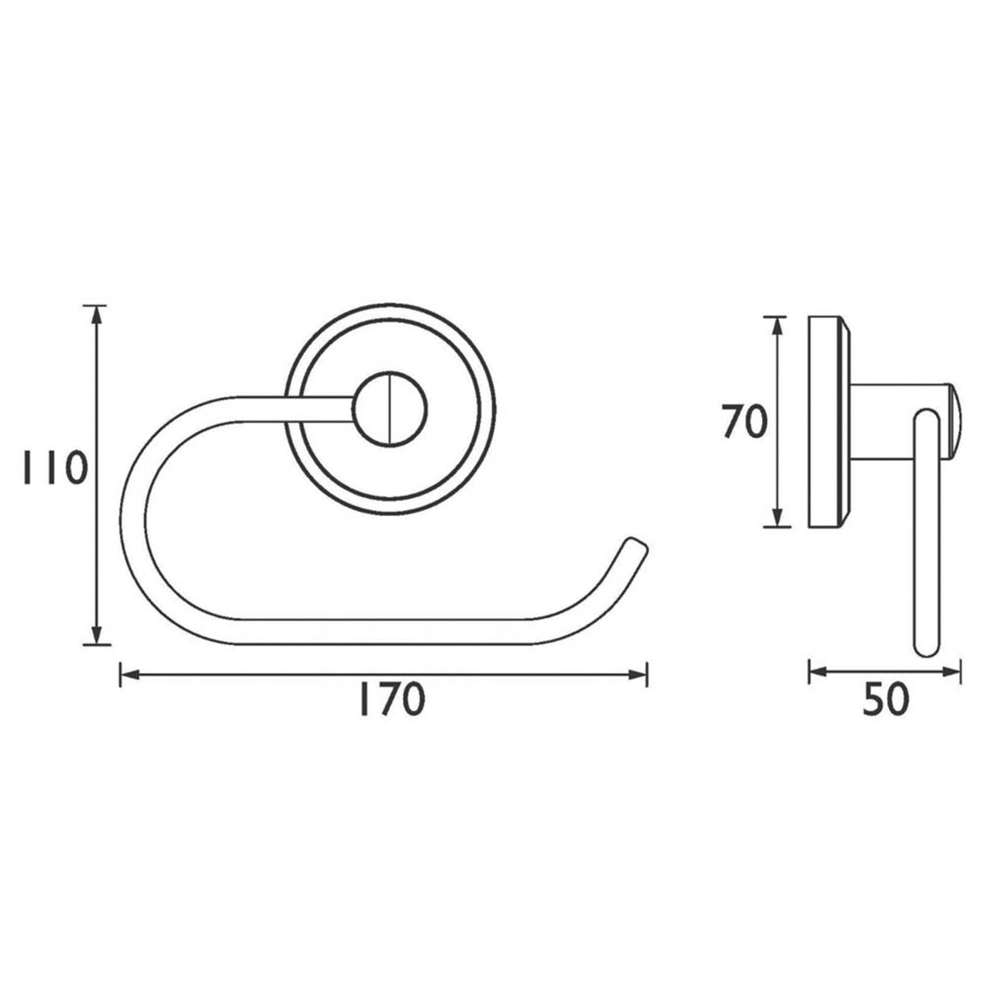 Bristan Solo Toilet Roll Holder Chrome - Image 2