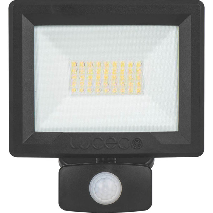 Luceco Essence Outdoor LED Floodlight with Ball Joint With PIR Sensor Black 30W 3000lm - Image 3