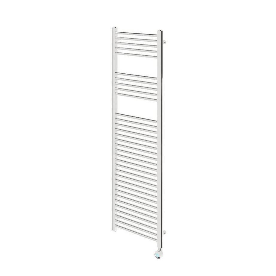 Flomasta Electric Towel Rail Radiator Chrome Flat Bathroom Warmer 160x50cm - Image 1
