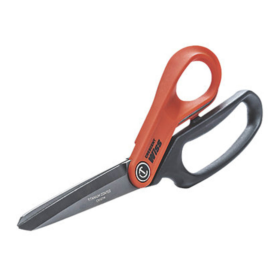 Tradesman Shears Heavy-Duty Titanium-Coated Stainless Steel Ergonomic 4" - Image 1