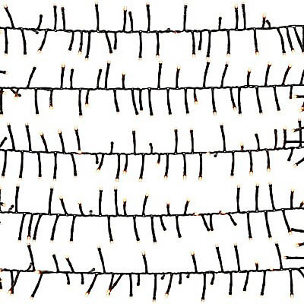 LED Christmas String Lights Cluster 2000 Warm White Timer Indoor Outdoor Home - Image 2