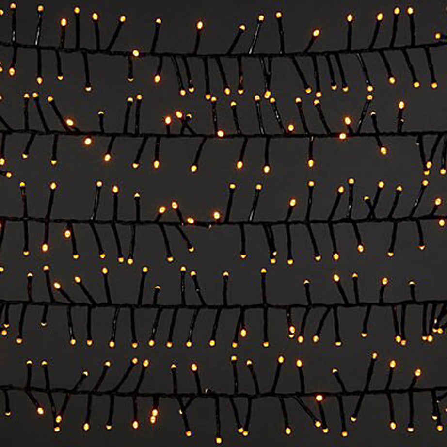 LED Christmas String Lights Cluster 2000 Warm White Timer Indoor  Home - Image 3