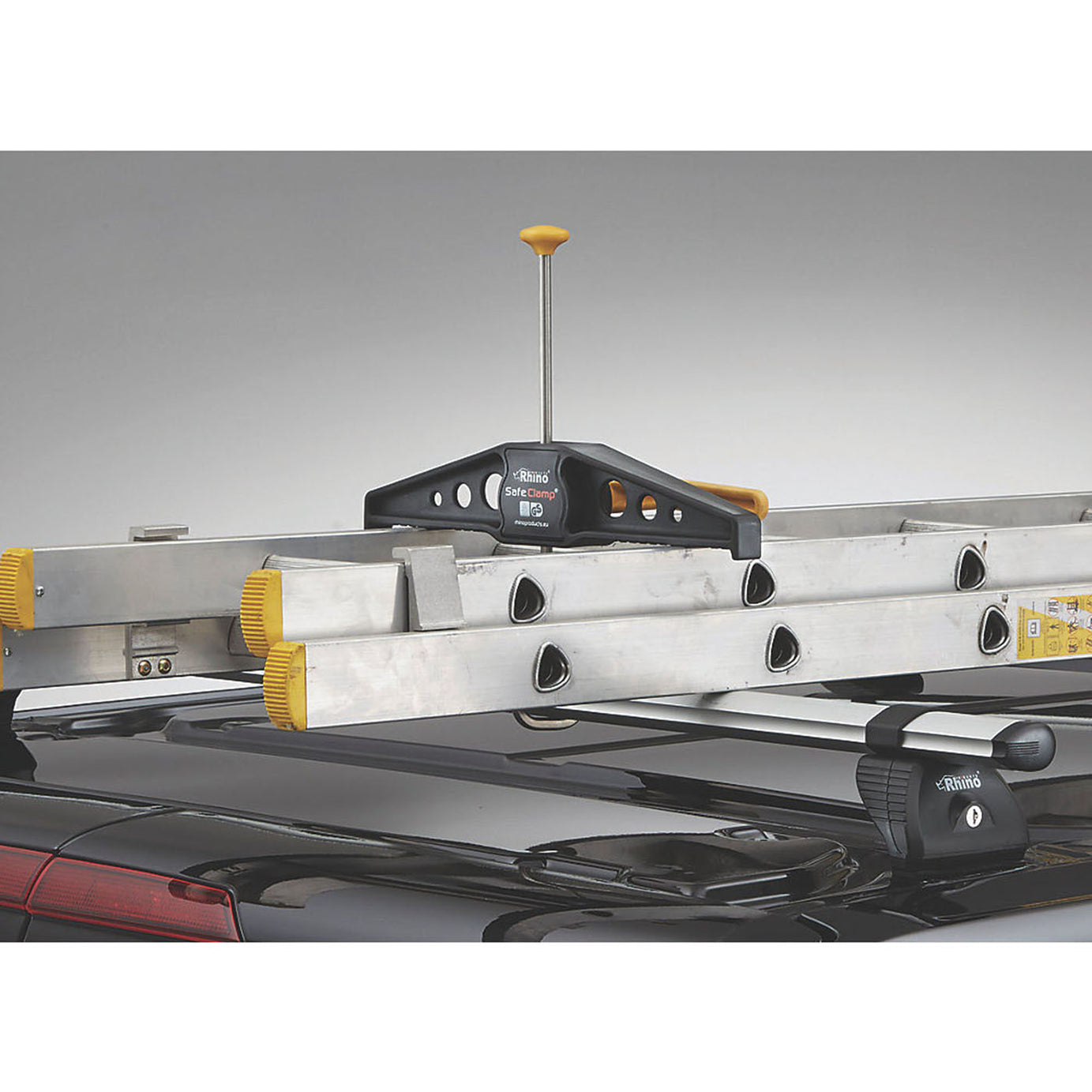 Rhino Roof Rack Clamps Pair 2 Locking Keys Lockable Roof Bar Ladder Clams - Image 3