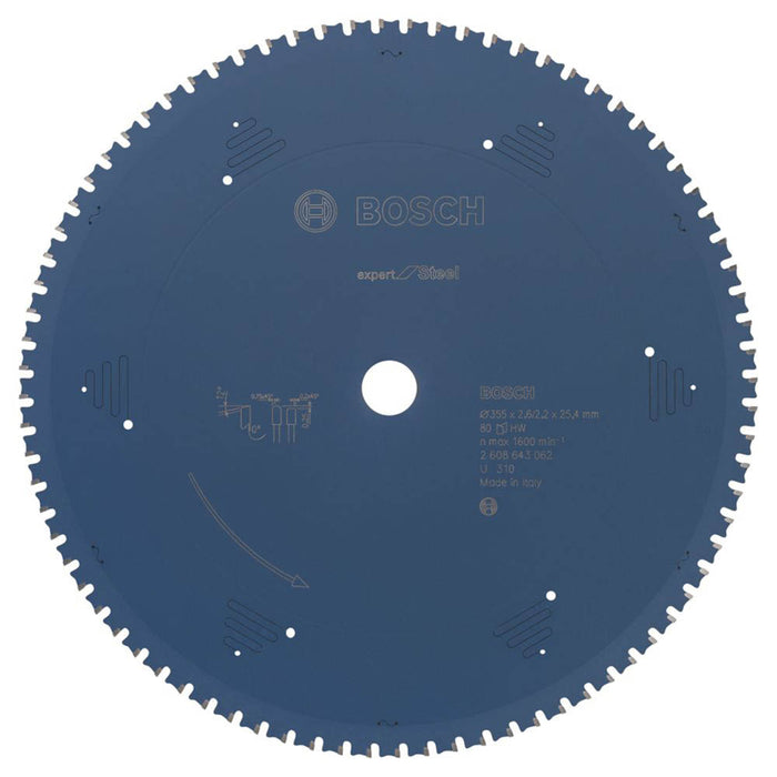 Bosch Circular Saw Blade Expert Carbide 80 Teeth Extra Fine Cut 355 X 25.4mm - Image 1