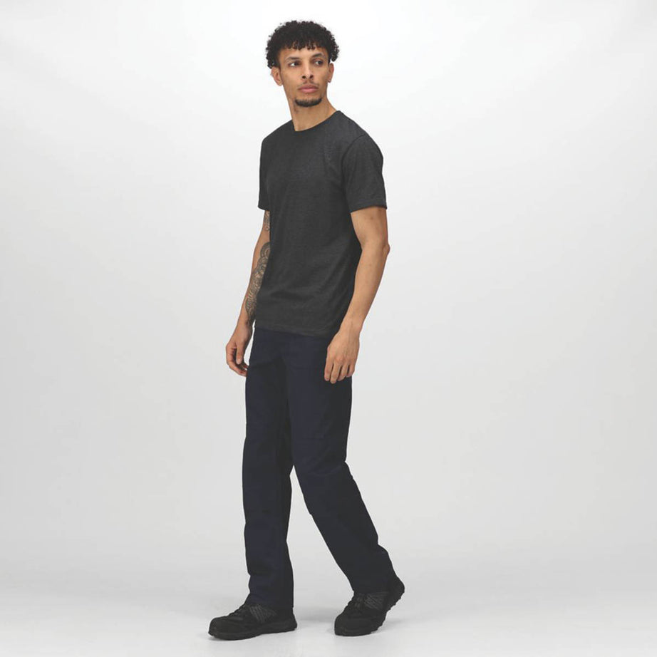 Regatta Mens Work Trousers Navy Classic Fit Multi Pockets Comfort 30" W 31" L - Image 5