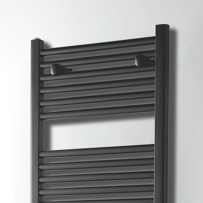 Towel Rail Radiator Anthracite Flat Bathroom Warmer 1800 x 500mm 2965BTU - Image 3